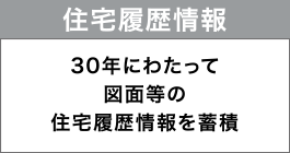 住宅履歴情報
30年にわたって図面等の住宅履歴情報を蓄積