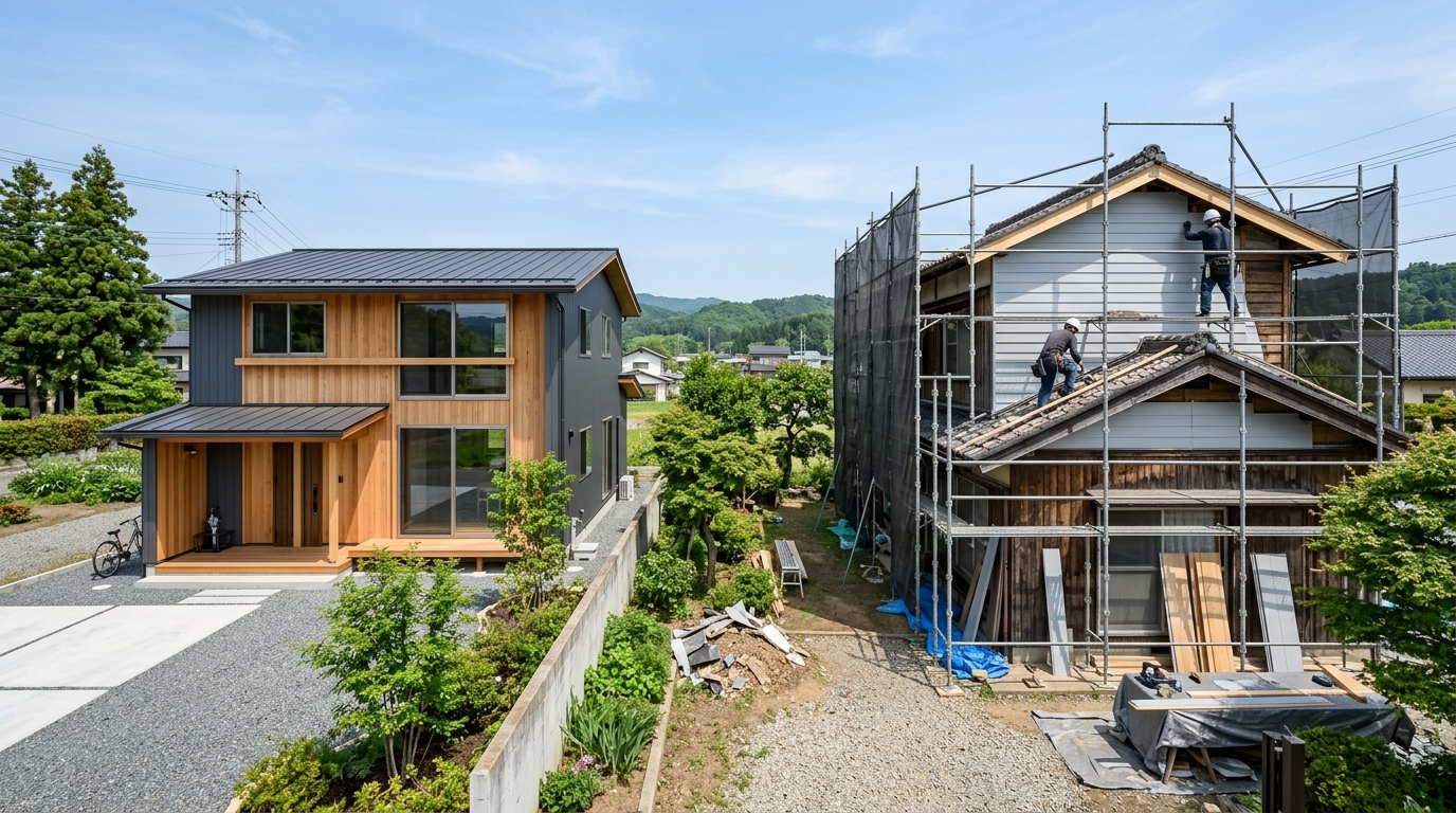 注文住宅とリフォーム、どちらが良い？後悔しないための選び方ガイド