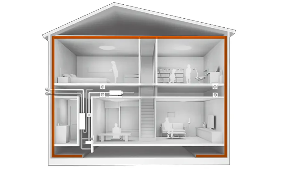 壁・床・天井の断熱に加えて、開口部の断熱も強化。