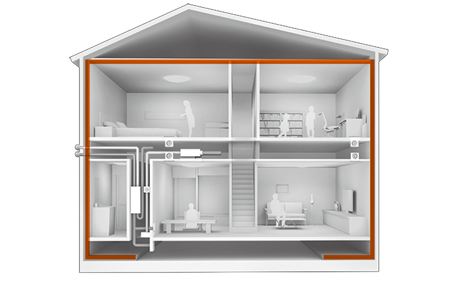 壁・床・天井の断熱に加えて、開口部の断熱も強化。